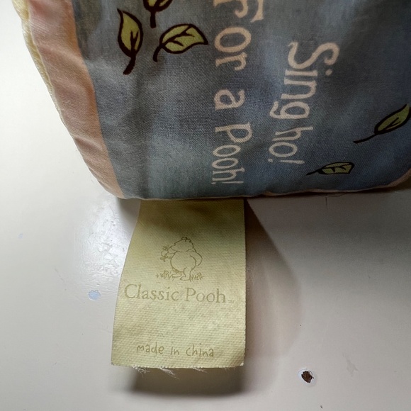 Vintage Classic Winnie the Pooh Cloth Block Set of 5 Piglet Flowers Numbers - Picture 6 of 6